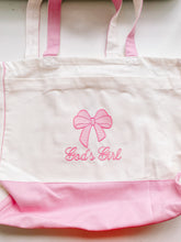 Load image into Gallery viewer, God&#39;s Girl Coquette Bow Bag
