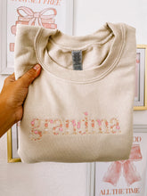 Load image into Gallery viewer, Grandma Embroidered Tan | Sweatshirt
