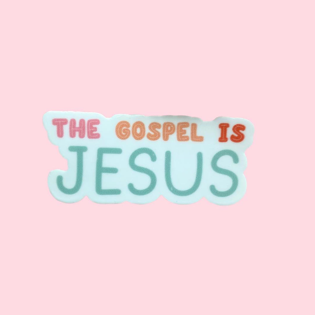 The Gospel is Jesus | June Waterproof Sticker