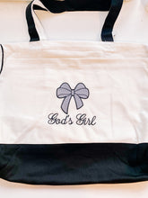 Load image into Gallery viewer, God&#39;s Girl Coquette Bow Bag
