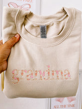 Load image into Gallery viewer, Grandma Embroidered Tan | Sweatshirt
