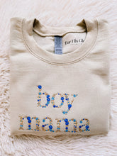 Load image into Gallery viewer, Boy Mama Embroidered Tan | Sweatshirt
