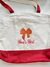 Load image into Gallery viewer, God&#39;s Girl Coquette Bow Bag
