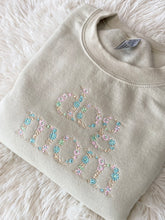 Load image into Gallery viewer, Dog Mom Floral Embroidered Sweatshirt
