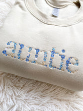 Load image into Gallery viewer, Auntie Floral Embroidered Sweatshirt
